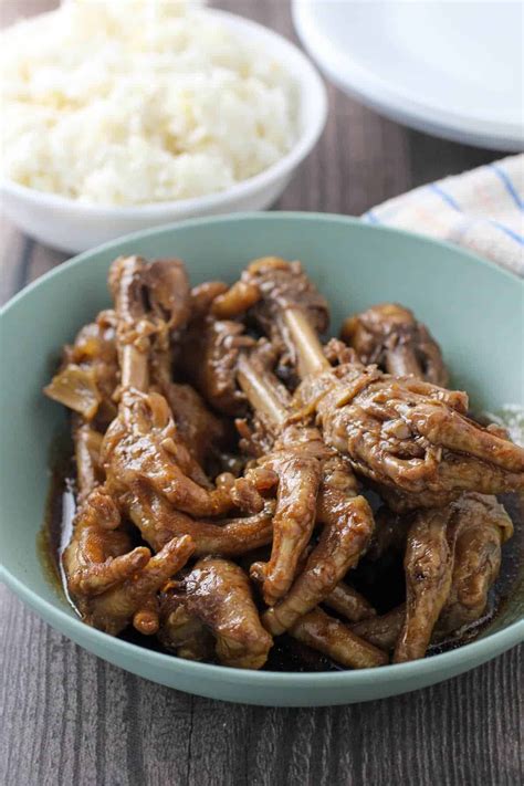 Adobong Paa nang Manok (Chicken Feet Adobo) .
